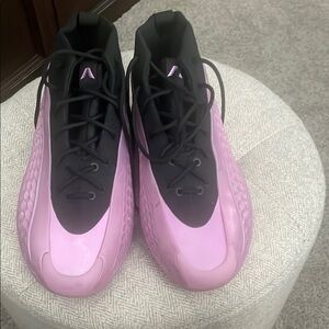 Black and Pink Athletic Sneakers